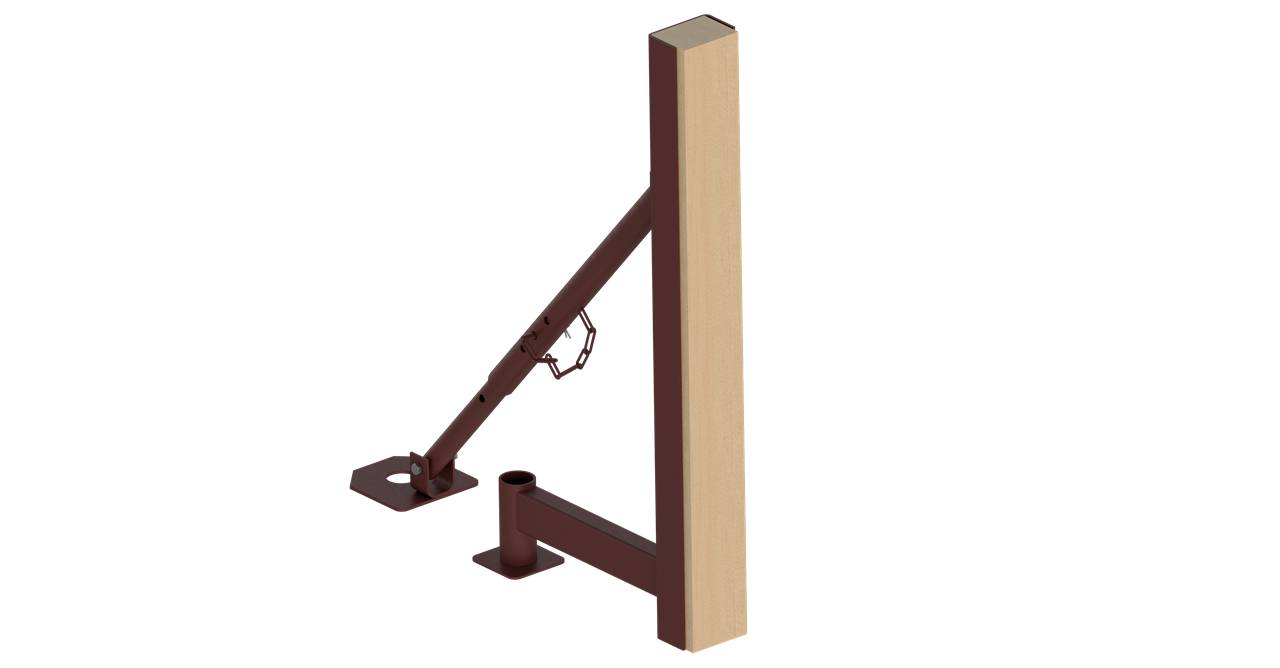 Schake Abschalstütze, lackiert, horizontale Abschalung