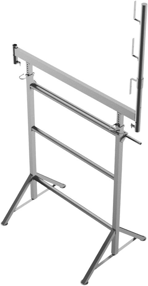 Schake Kurbel-Gerüstbock K1500/3, Breite 1,50 m, Tragkraft 1600 kg | Ausführung: verzinkt