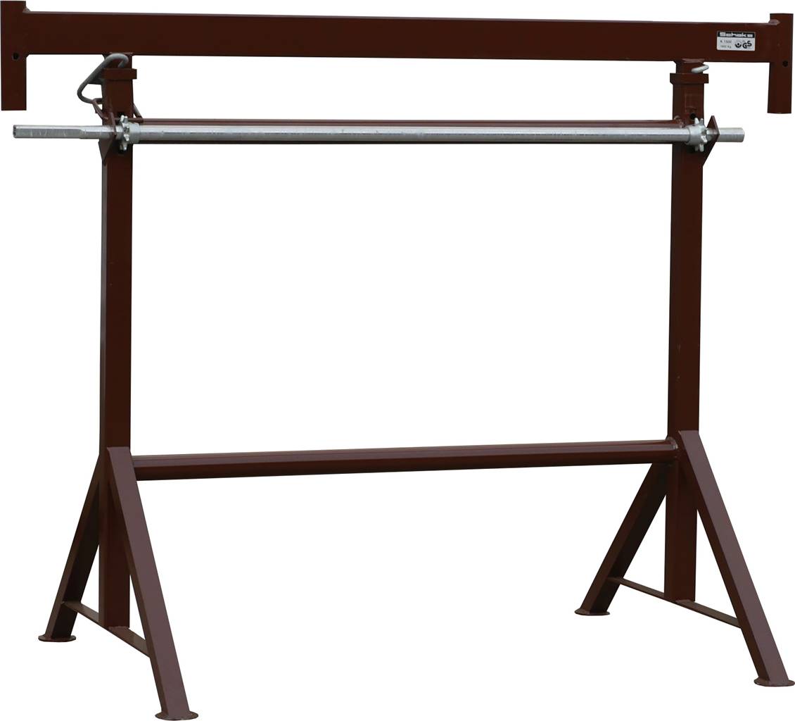 Schake Kurbel-Gerüstbock K1500, Breite 1,50 m, Tragkraft 1600 kg, lackiert oder verzinkt | Ausführun