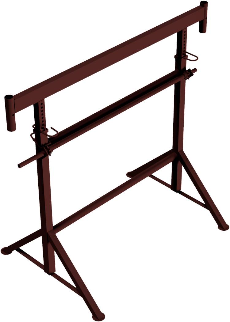 Schake Kurbel-Gerüstbock K1500, Breite 1,50 m, Tragkraft 1600 kg, lackiert oder verzinkt | Ausführun