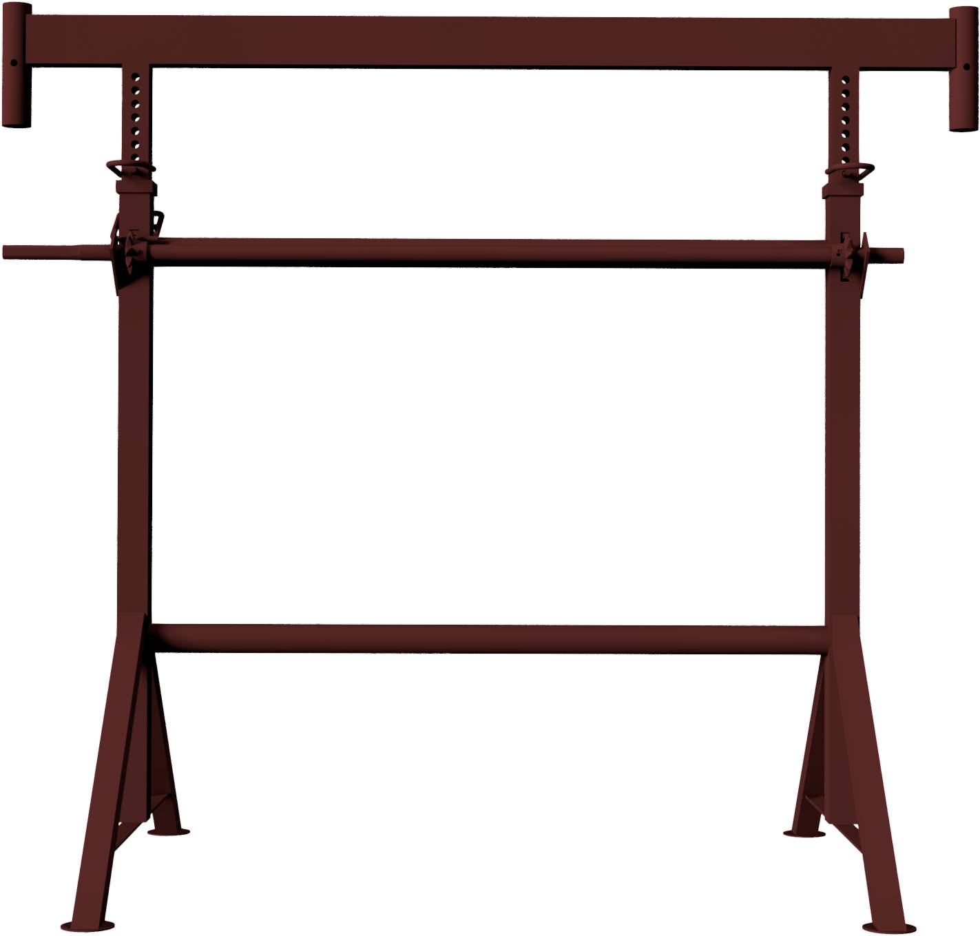 Schake Kurbel-Gerüstbock K1500, Breite 1,50 m, Tragkraft 1600 kg, lackiert oder verzinkt | Ausführun