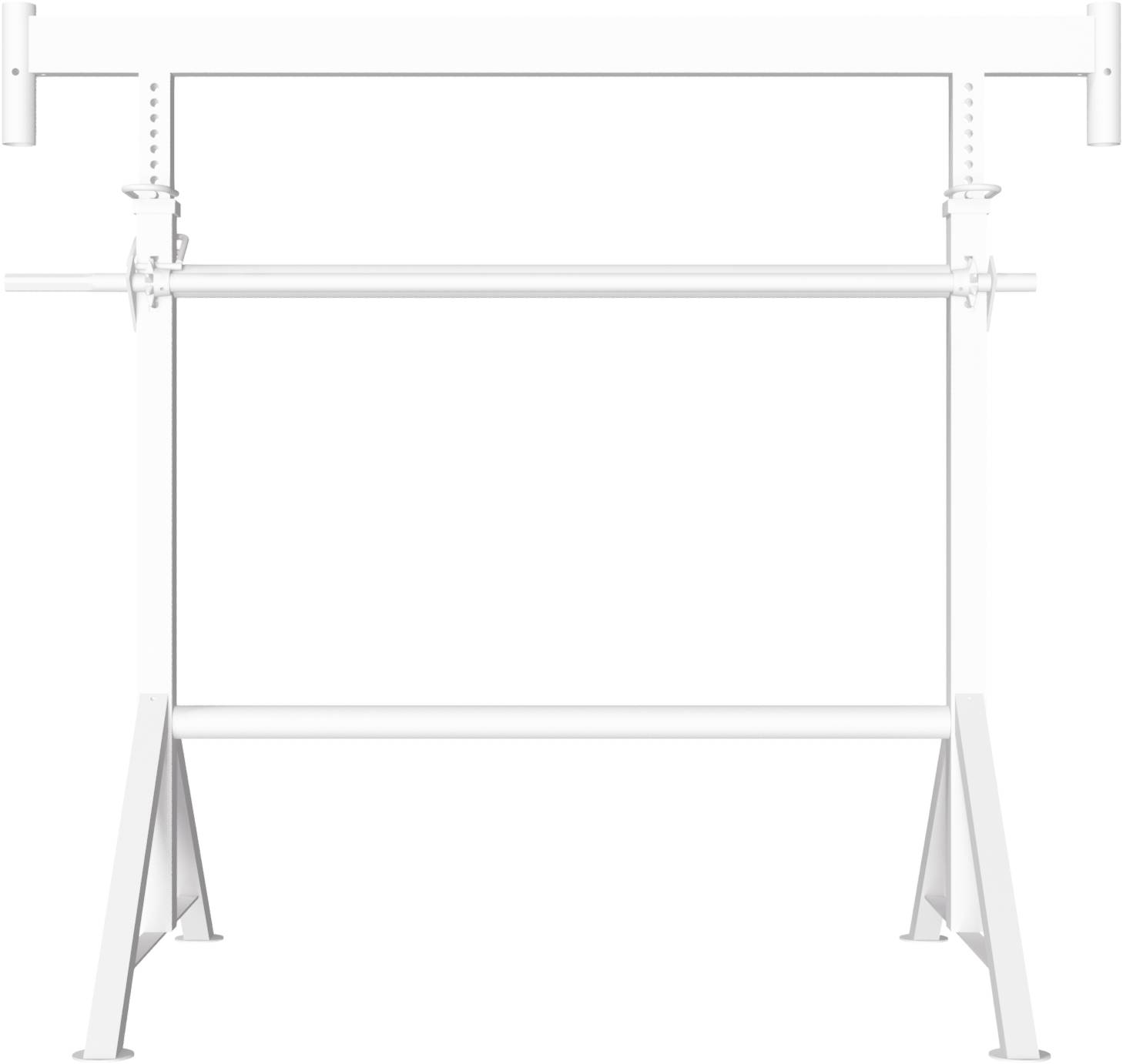 Schake Kurbel-Gerüstbock K1500, Breite 1,50 m, Tragkraft 1600 kg, lackiert oder verzinkt | Ausführun