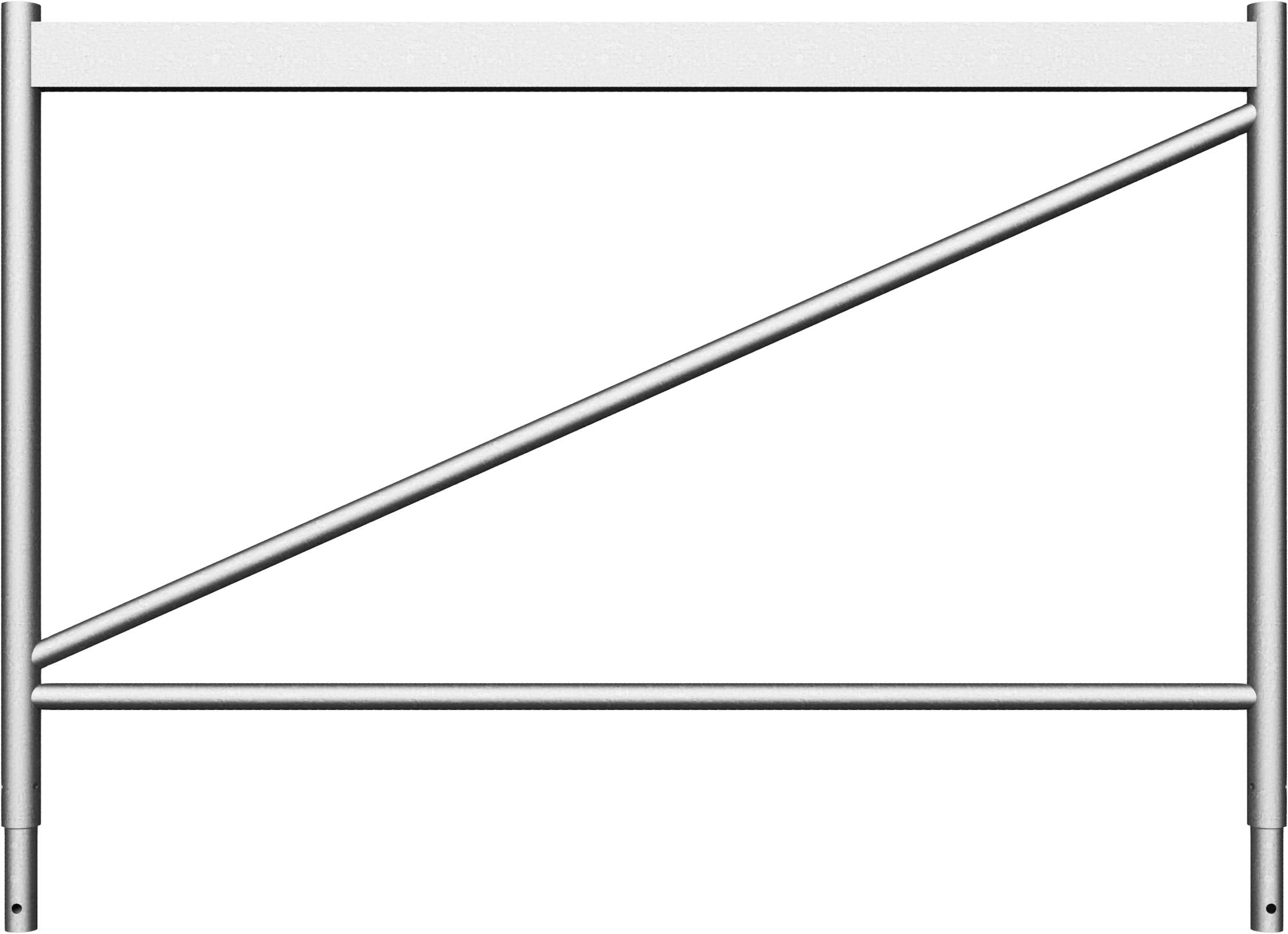 Schake Aufsatzteil für Kurbel- und Universalgerüstböcke als Absturzsicherung | Breite: 1,50 m, verzi