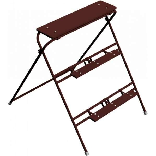 Arbeitstritt, 2 oder 3 Stufen, Breite 60 cm oder 100 cm, lackiert oder verzinkt Ausführung: lackiert, 3 Stufen, Breite 60 cm