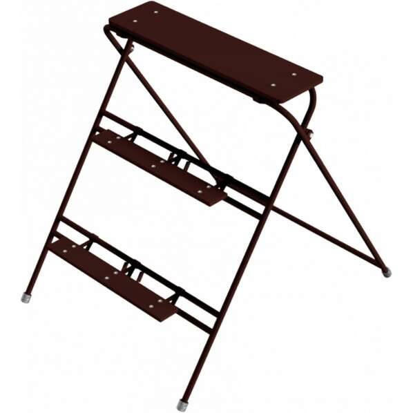 Arbeitstritt, 2 oder 3 Stufen, Breite 60 cm oder 100 cm, lackiert oder verzinkt Ausführung: lackiert, 3 Stufen, Breite 60 cm