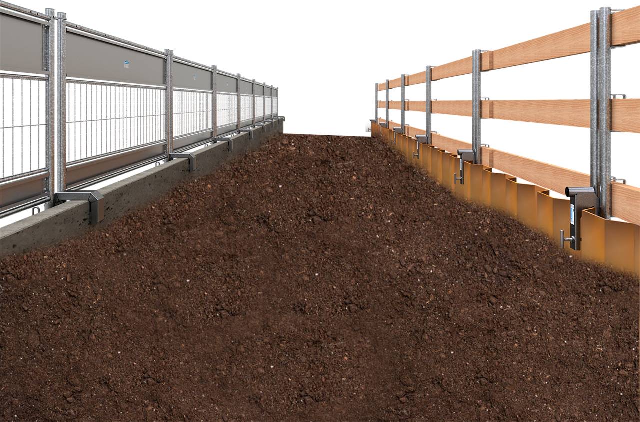 Schake Eckgeländerpfosten für Faltgerüstbock System FS 1200