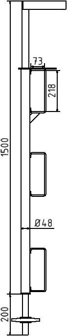 Schake 111933 Schutzgeländerzwinge mit Flügelmutter