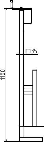 Schake Schutzgeländerzwinge mit Kurbel, Absturzsicherung | Farbe: lackiert