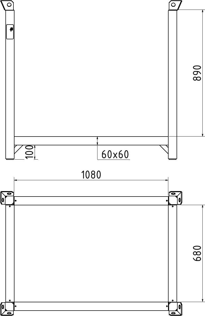 Schake Stapelpalette "Serie 50118", Füllmaß 1,08 m x 0,68 m x 0,83 m