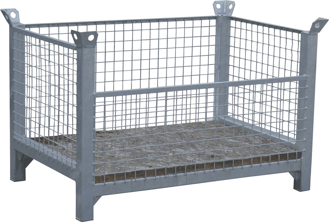 Schake Gitterbox-Stapelpalette "Serie 50118", Füllmaß 1,08 m x 0,68 m x 0,56 m