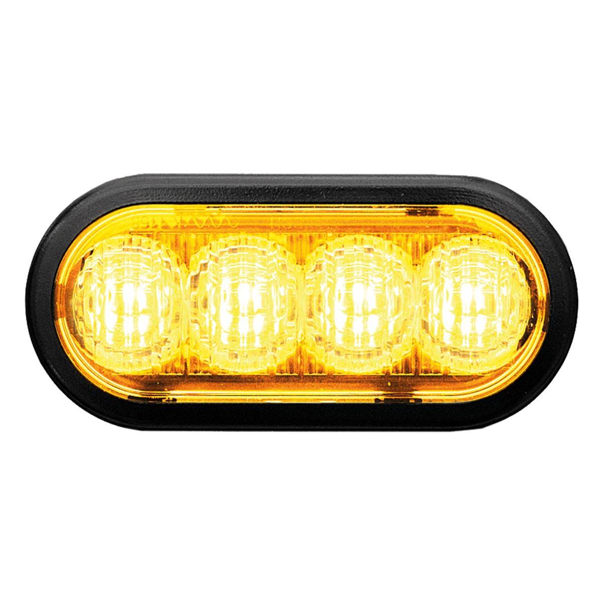 Sputnik Compact, 2 Stück LED Blitzmodule im Set Farbe: gelb, Montage: Einbaumodul