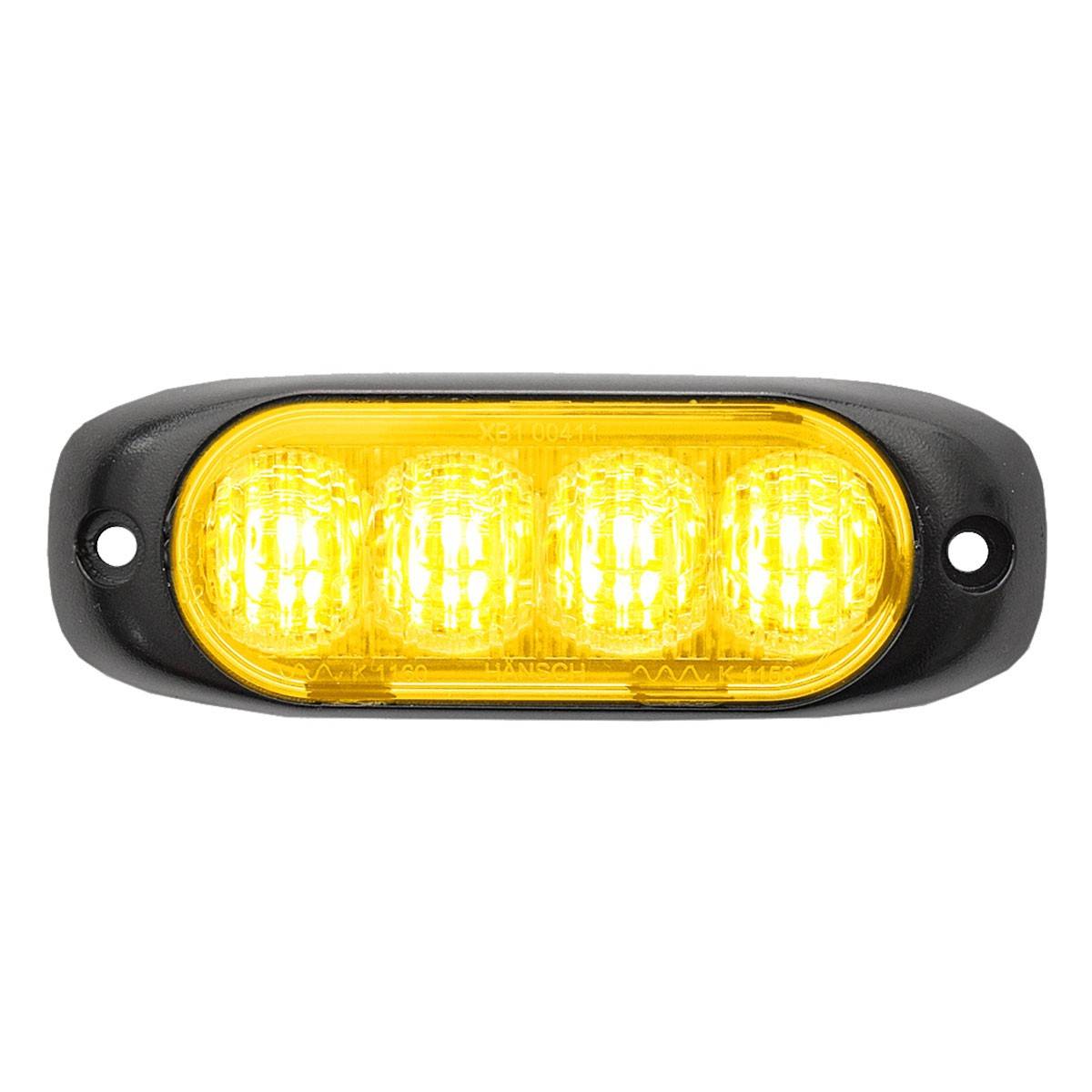 Sputnik Compact, 2 Stück LED Blitzmodule im Set Farbe: gelb, Montage: Aufbaumodul