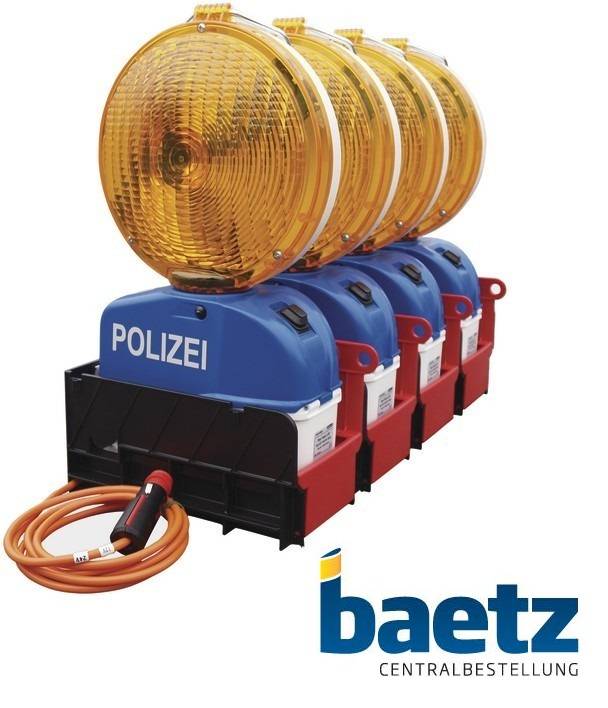 Star-Flash LED Führungslichtanlage, Einzelleuchte, Typ 627, Polizei Betrieb: Batterie, Ausführung Leuchte: Einseitige Leuchte