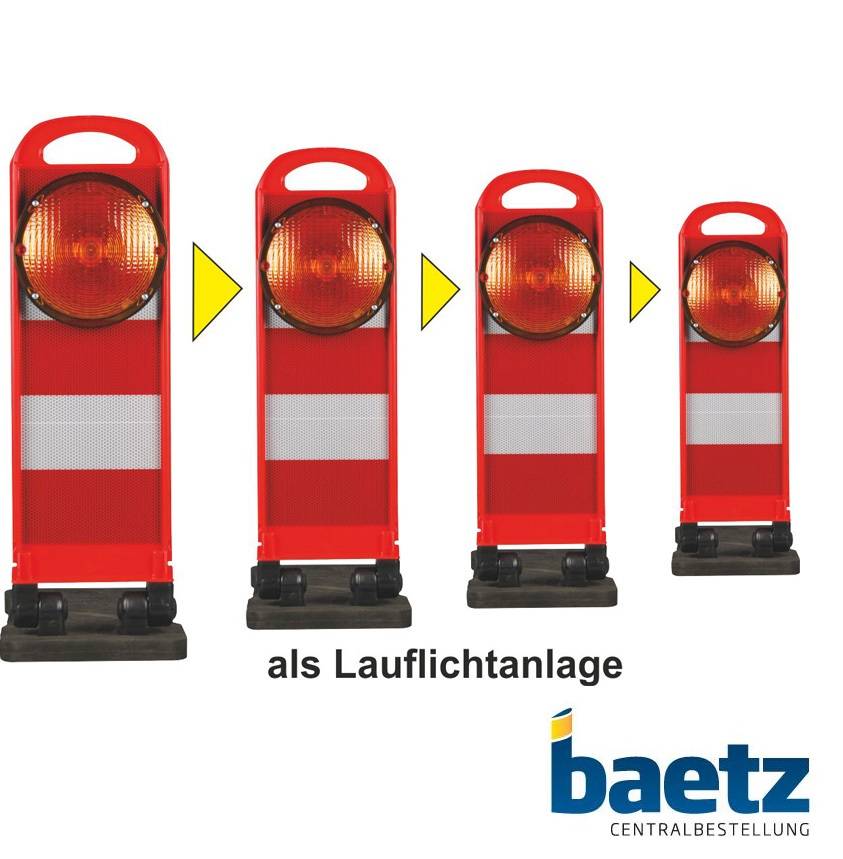 FlashMax Synchro, Klapp-Bake, mit gelber LED Blitz-Leuchte