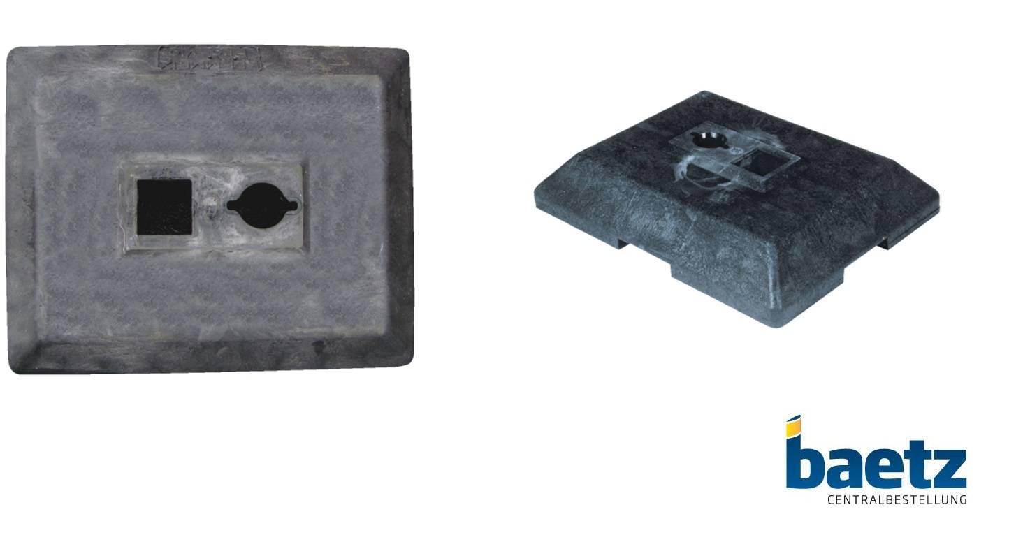 Fußplatte D81, 15 kg