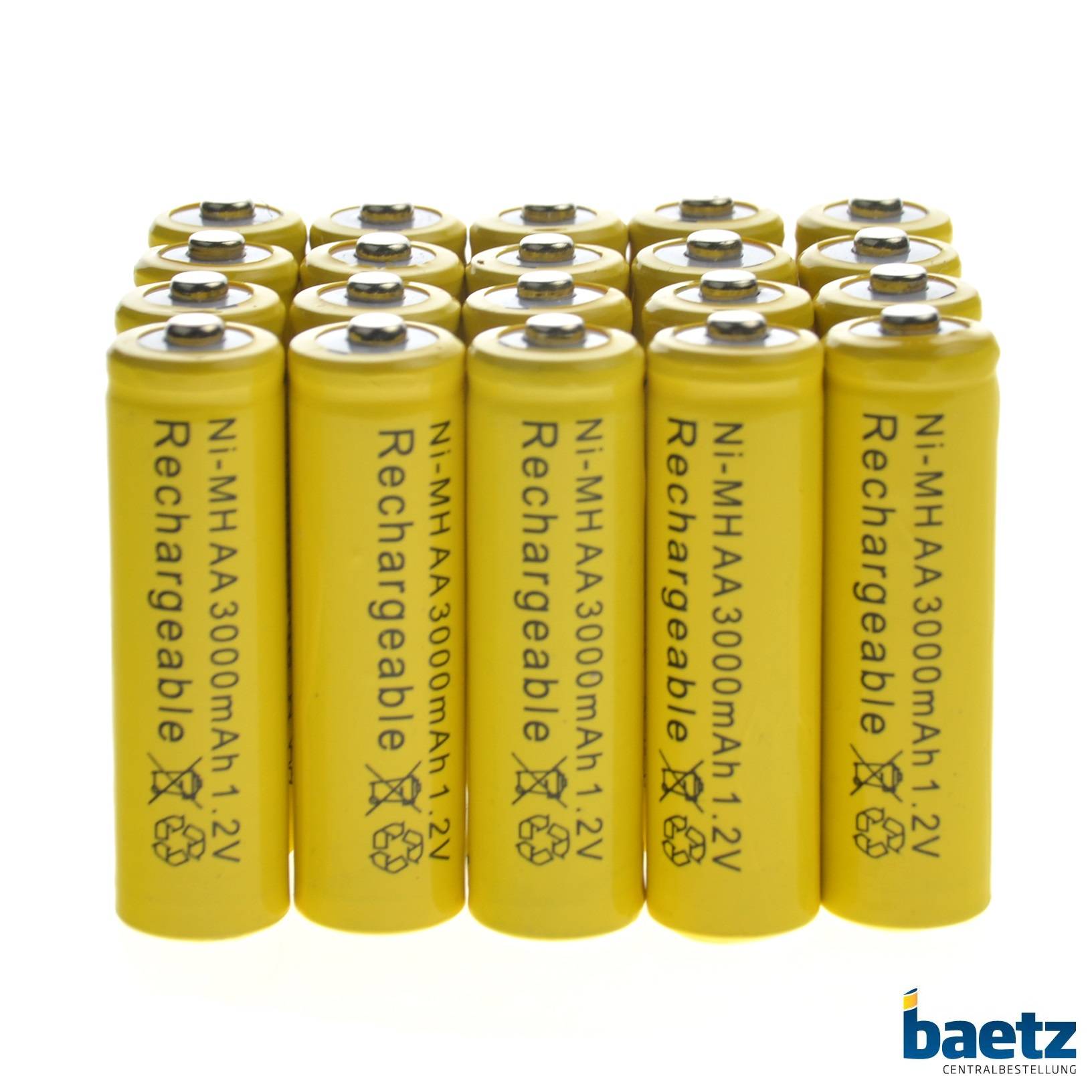 10 Stück Akkus, LR06, AA, 1,2 Volt