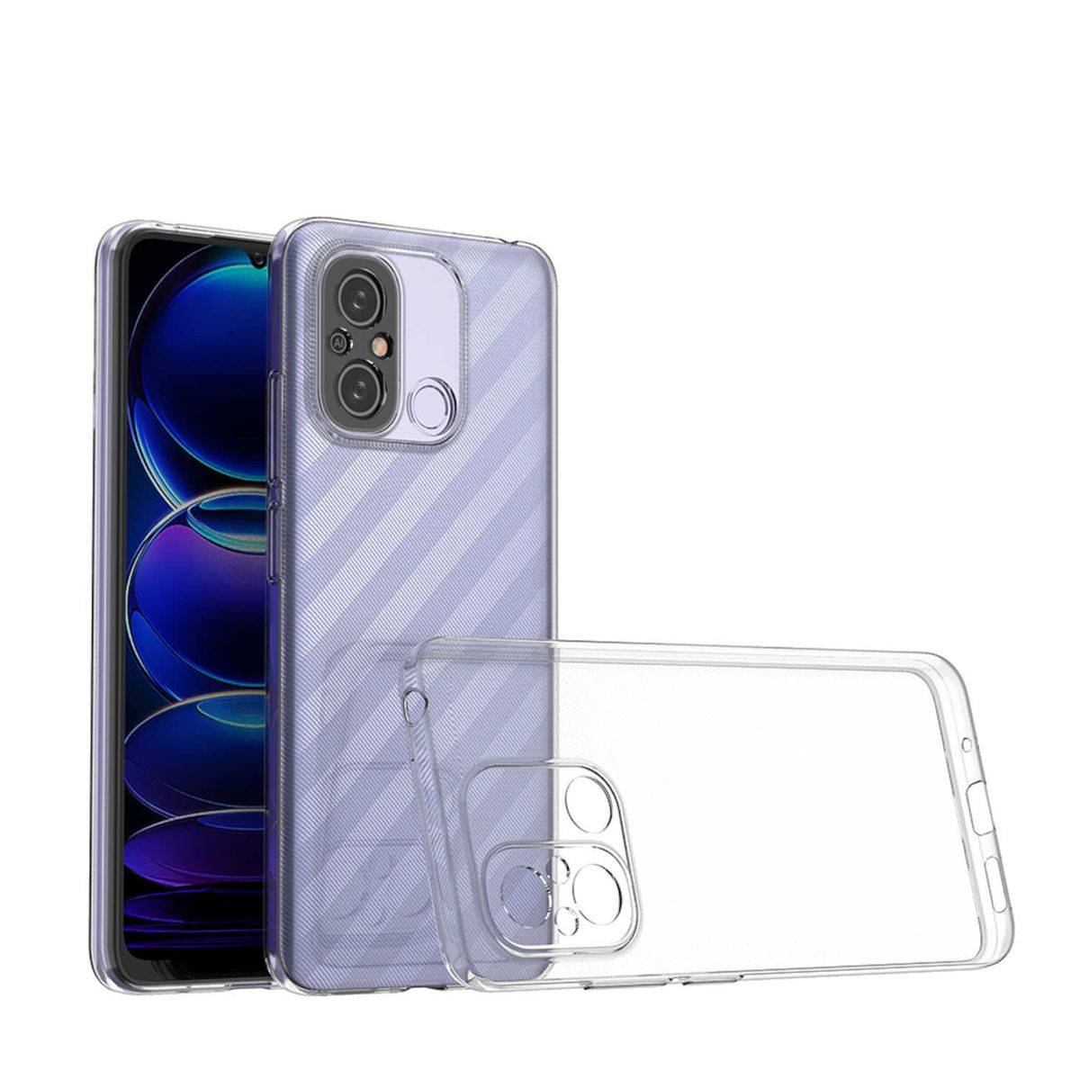 Für Xiaomi Redmi 11A / 12C / Poco C55 Silikoncase TPU Schutz Transparent Handy Tasche Hülle Cover Etui Zubehör Neu