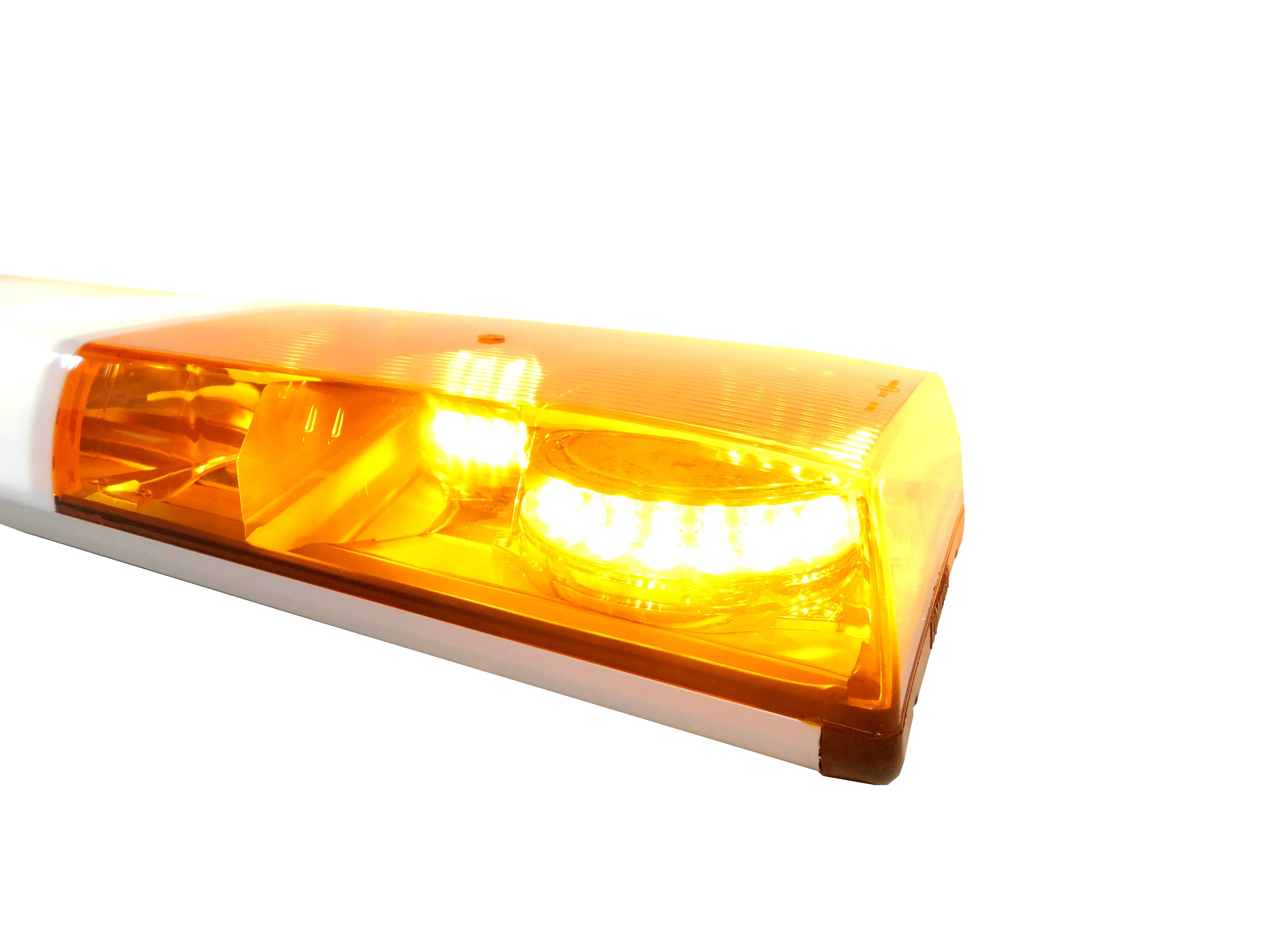 LED Lichtwarnbalken Serie Germany, der Preissieger, Made in Germany! Farbe: gelb/Haube gelb, Größe: 1000mm