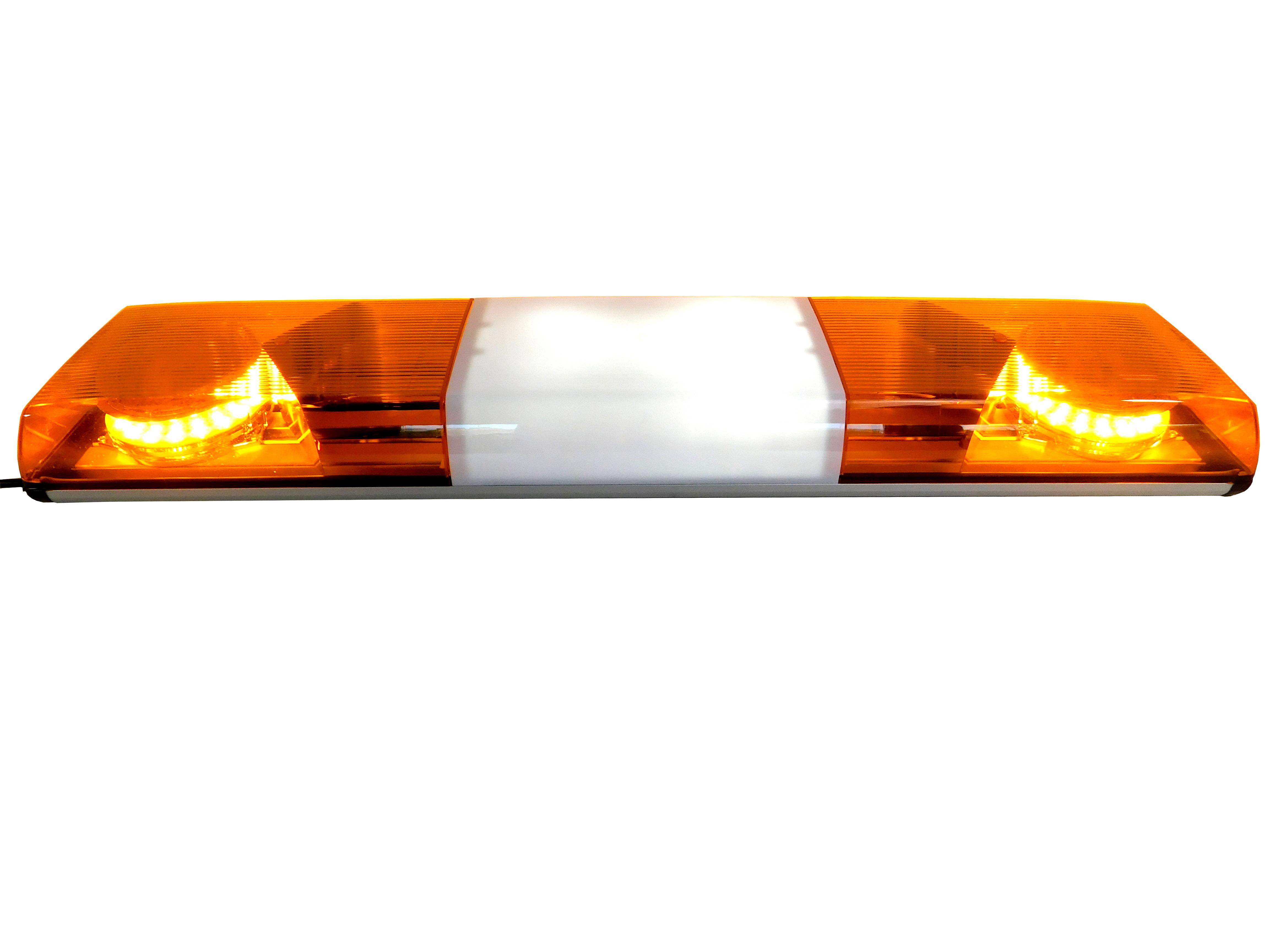 LED Lichtwarnbalken Serie Germany, der Preissieger, Made in Germany! Farbe: gelb/Haube gelb, Größe: 1000mm