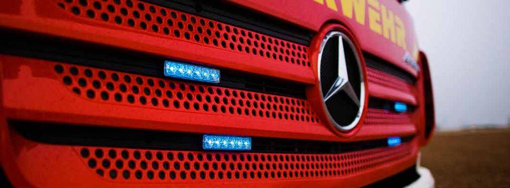 Sputnik nano LED Warnanlage, Frontblitzer, 2 Stück Farbe: blau, Montage: Mercedes Vito (W639 BJ. 2003 bis Nov. 2010)
