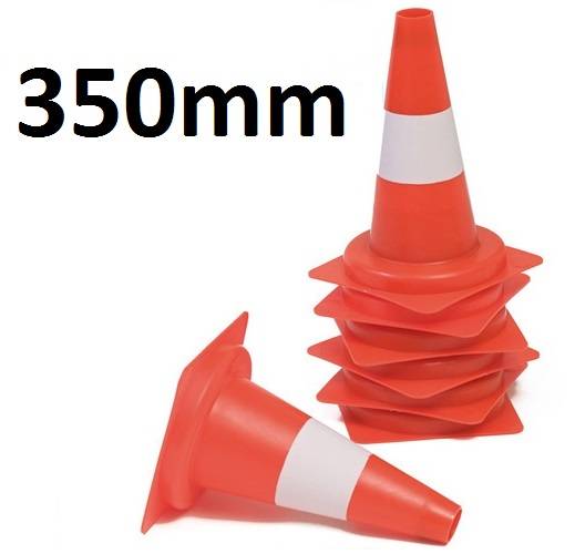 Leitkegel, 350 mm Höhe, tagesleuchtend