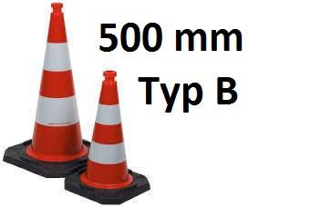 horicone Leitkegel, Reflexkegel, 500 mm Höhe, Folientyp RA2