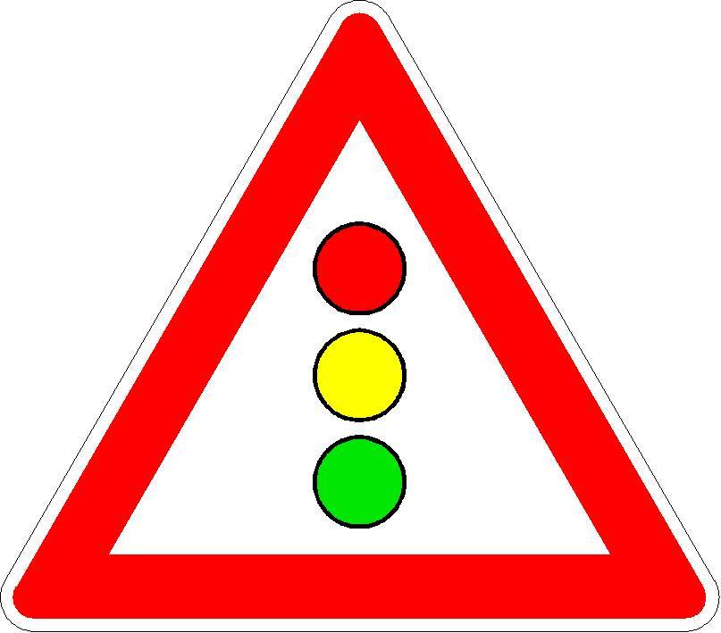 Lichtzeichenanlage VZ 131 Folientyp: RA1 | Typ A, Ausführung: Alform, Seitenlänge: 630 mm - 70 % - bis 49 km/h