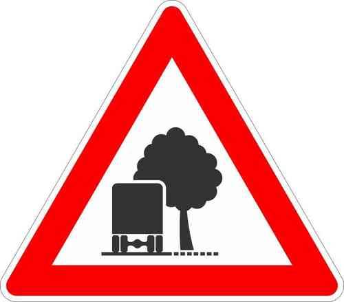 Unzureichendes Lichtraumprofil, VZ101-54 Folientyp: RA2 | Typ B, Seitenlänge: 630 mm - 70 % - bis 49 km/h, Ausführung: Rundform