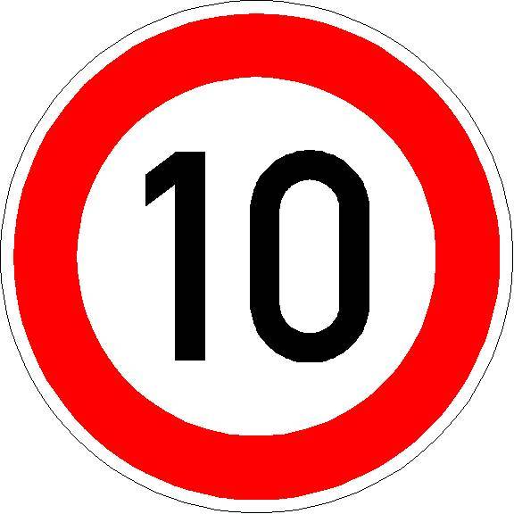 Zulässige Höchstgeschwindigkeit, VZ 274-XXX Folientyp: RA2 | Typ B, Ausführung: Alform, Durchmesser: 600 mm