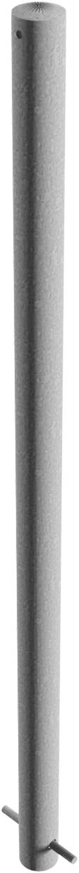 Schake Absperrpfosten aus Stahlrohr, Ø 60 mm | Variante: zum Einbetonieren | Ausführung: ohne Ösen |