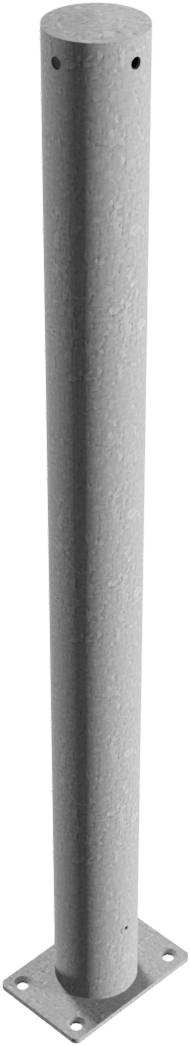 Schake Absperrpfosten Ø 76mm ortsfest, allseitig bis 30° neigbar | Beschaffenheit: feuerverzinkt