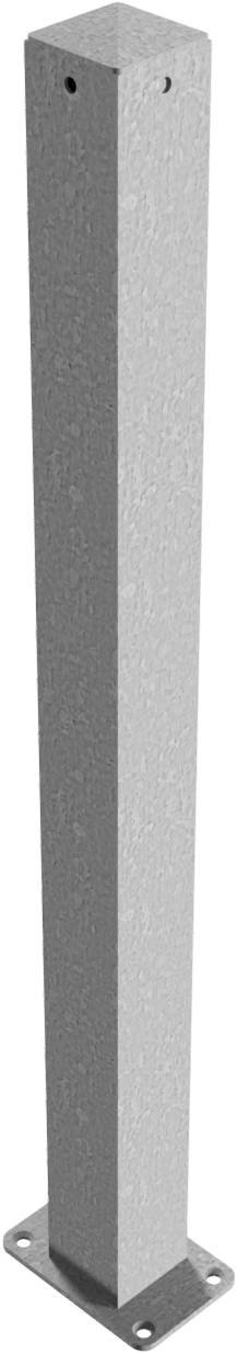 Schake Absperrpfosten, 70 mm x 70 mm, ortsfest, für Dübelbefestigung | Beschaffenheit: feuerverzinkt