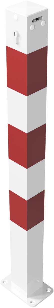 Schake Sperrkettenpfosten-System, Parken, 70 mm x 70 mm | Ausführung: Pfosten mit Profilzylinder ohn