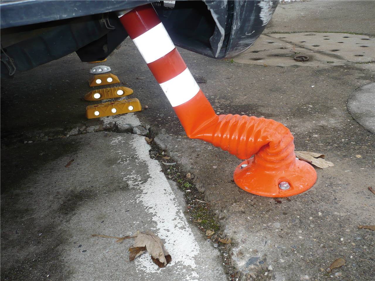 Schake Kunststoffpfosten / Flexipfosten / Sperrpfosten, orange, 300 mm - 1000 mm | Größe: 750mm