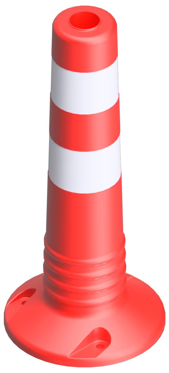 Schake Kunststoffpfosten / Flexipfosten / Sperrpfosten, orange, 300 mm - 1000 mm | Größe: 450mm