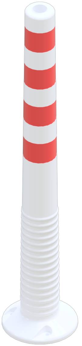 Schake Kunststoffpfosten / Flexipfosten / Sperrpfosten, weiß, 300 mm - 1000 mm | Größe: 1000mm