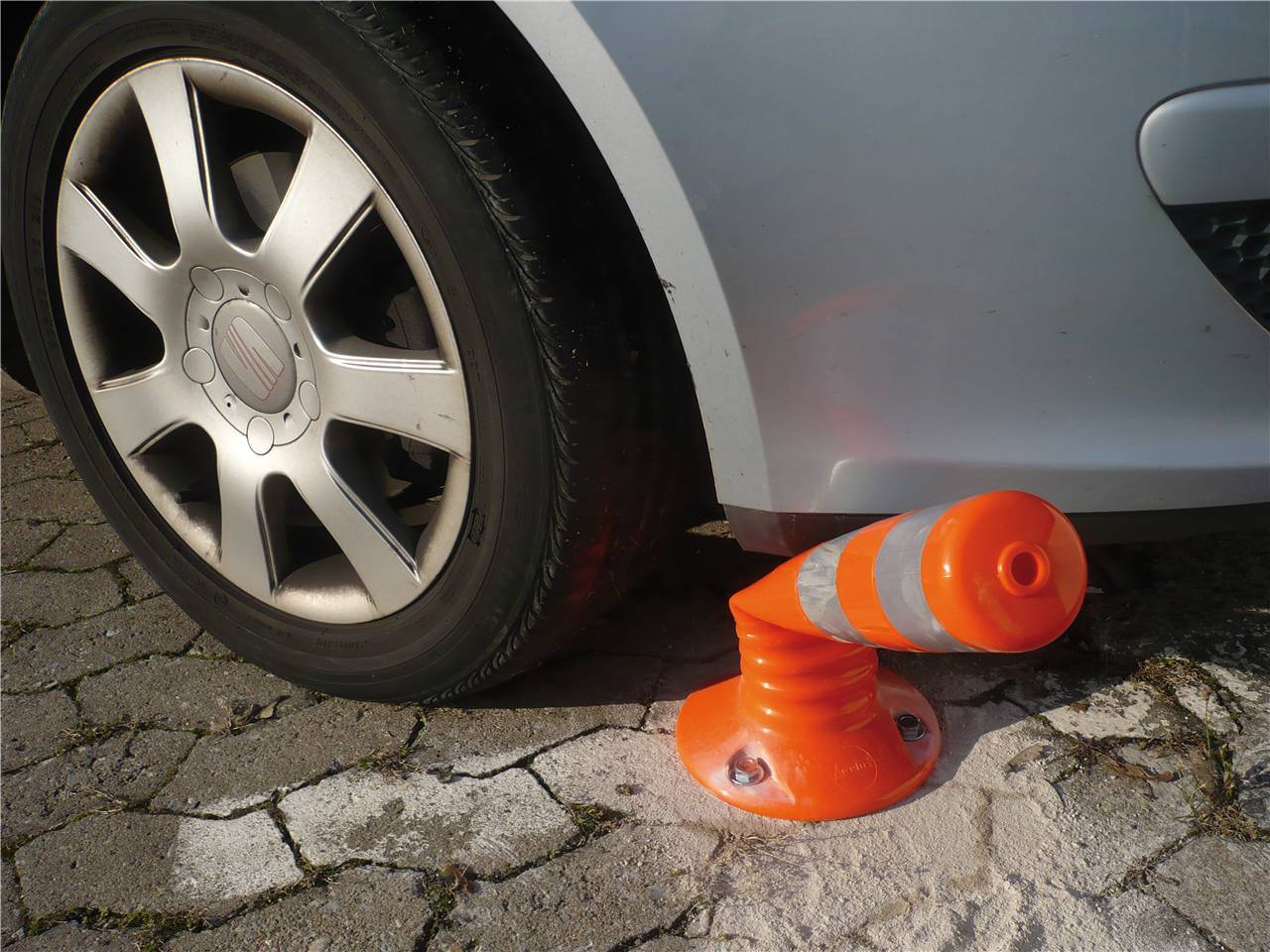 Schake Kunststoffpfosten / Flexipfosten / Sperrpfosten, orange, 300 mm - 1000 mm | Größe: 1000mm