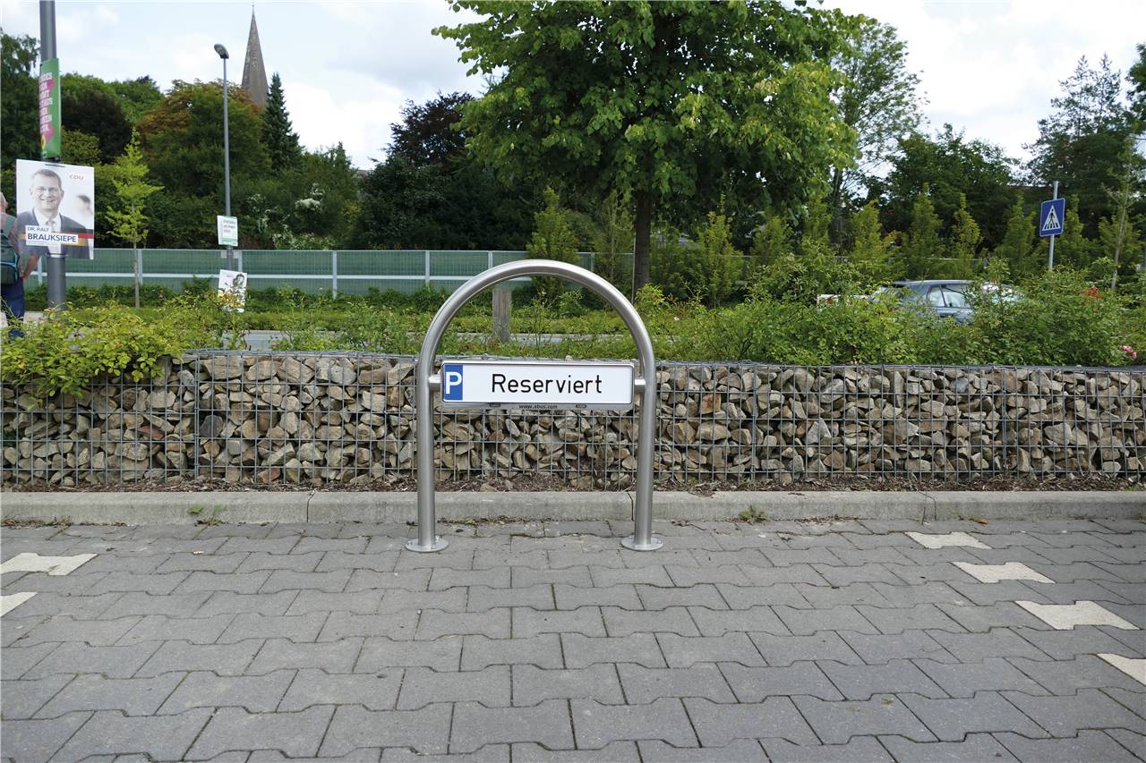 Schake 449_66PSE Rundbügel für Parkplatzbeschilderung für Dübelbefestigung