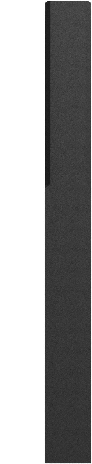 Schake Vierkant-Poller aus Recyclingmaterial, 140 mm x 140 mm | Ausführung: ohne Fräsungen und Refle