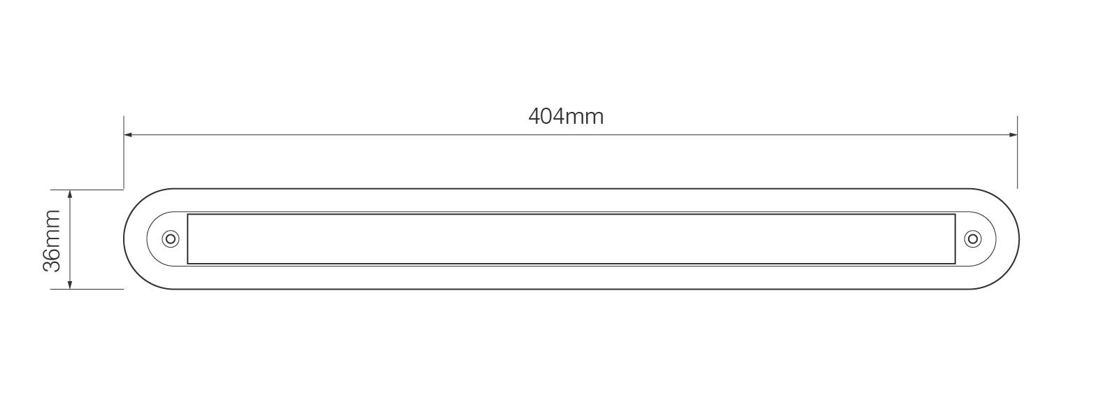 LED Rückfahrleuchte, Serie 380, 24 Volt, Small-Strip-Line, EMC geprüft