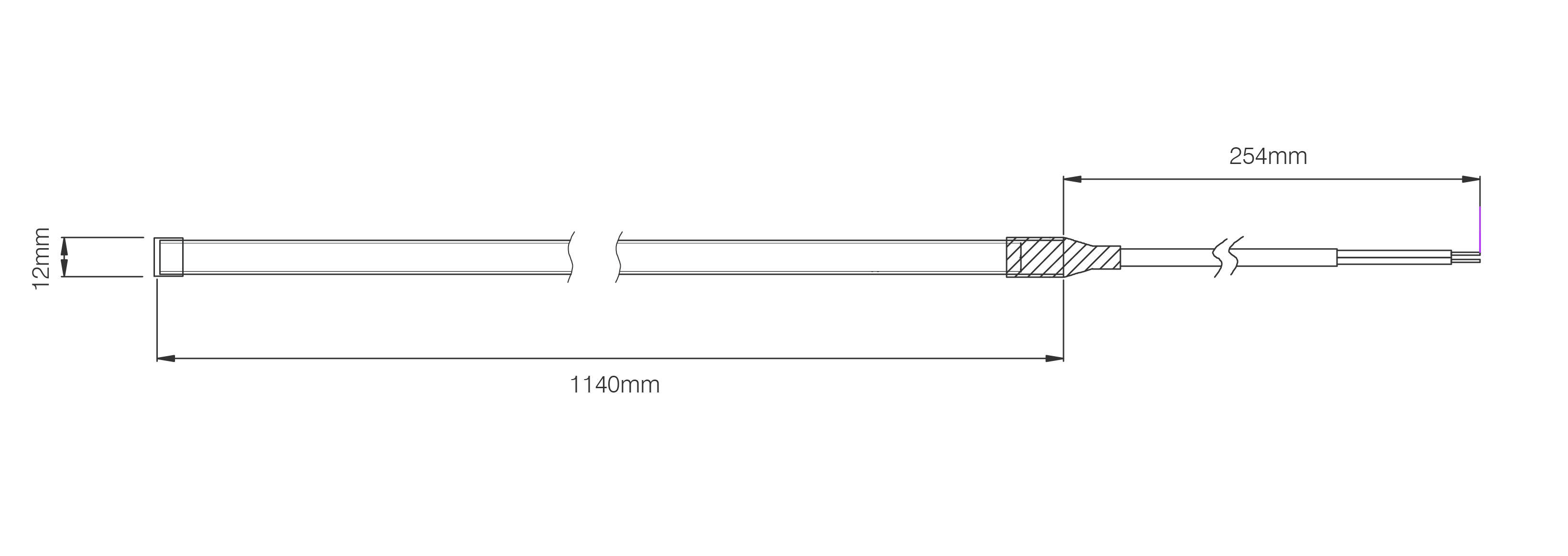 LED Flexibles Strip System, Serie FSL, 1.140 mm Länge, 69 x weiße LED, 12 Volt