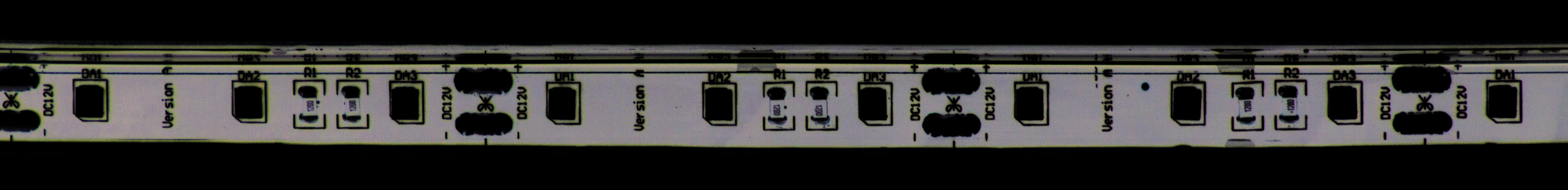 LED Flexibles Strip System, Serie FSL, 457 mm Länge, 27 x weiße LED, 12 Volt