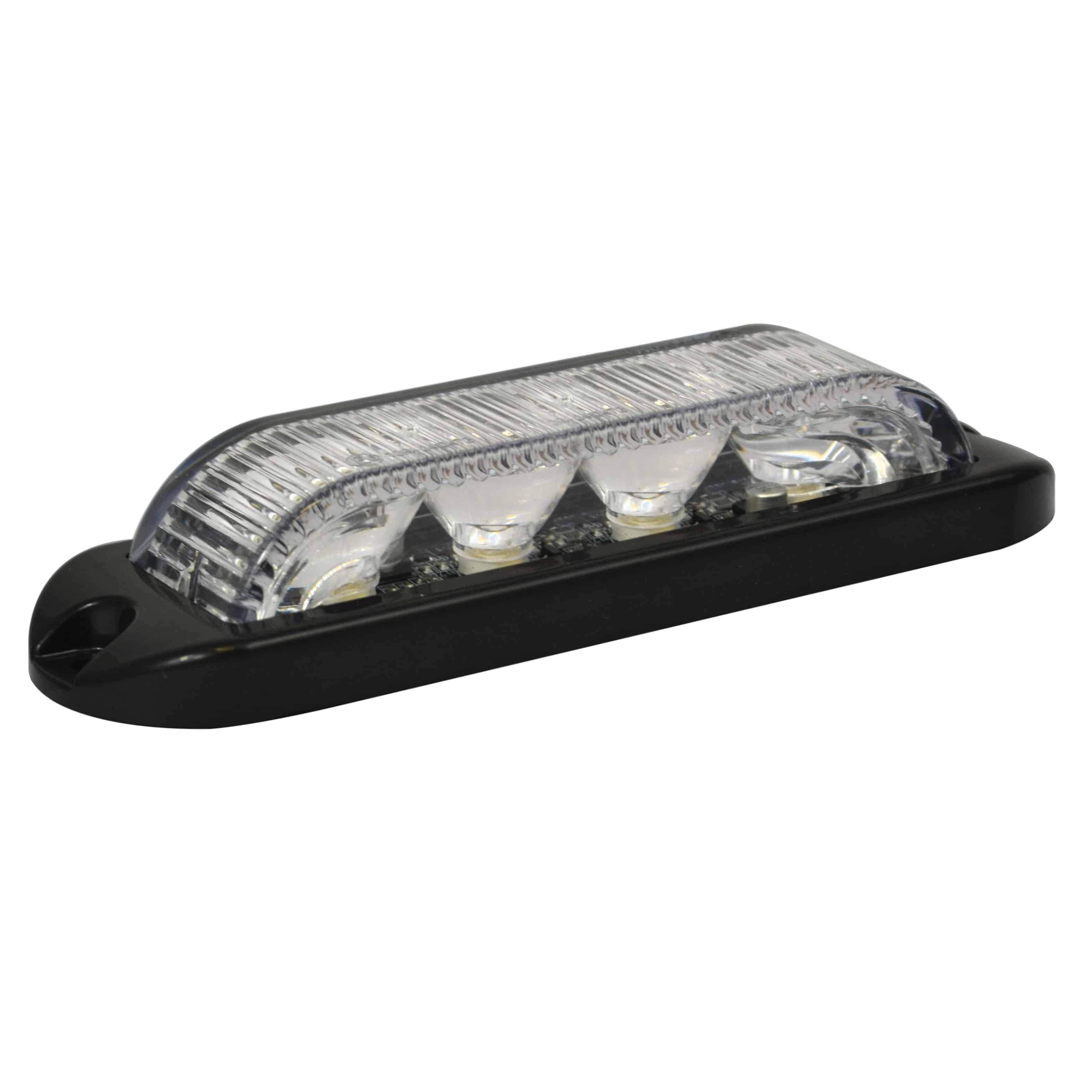 LED Blitzmodul, 180°, LED-Farbe Gelb, 4 LEDs, ECE R10