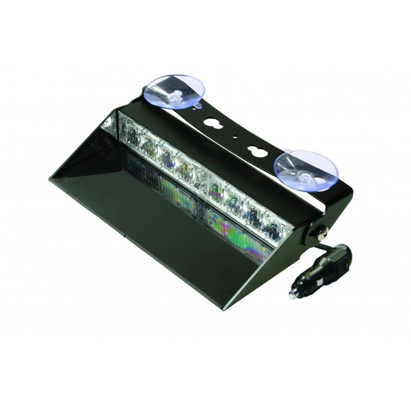 LED Front Scheibenblitzer, 8 LEDs, Serie Q-LED, LED Farbe Weiß