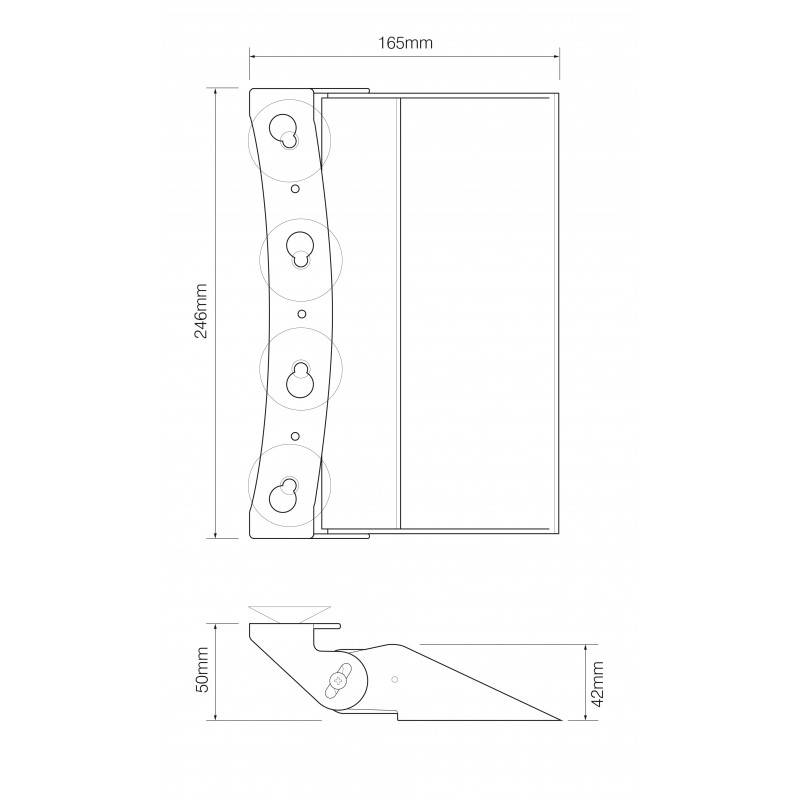 LED Front Scheibenblitzer, 8 LEDs, Serie Q-LED, LED Farbe Weiß