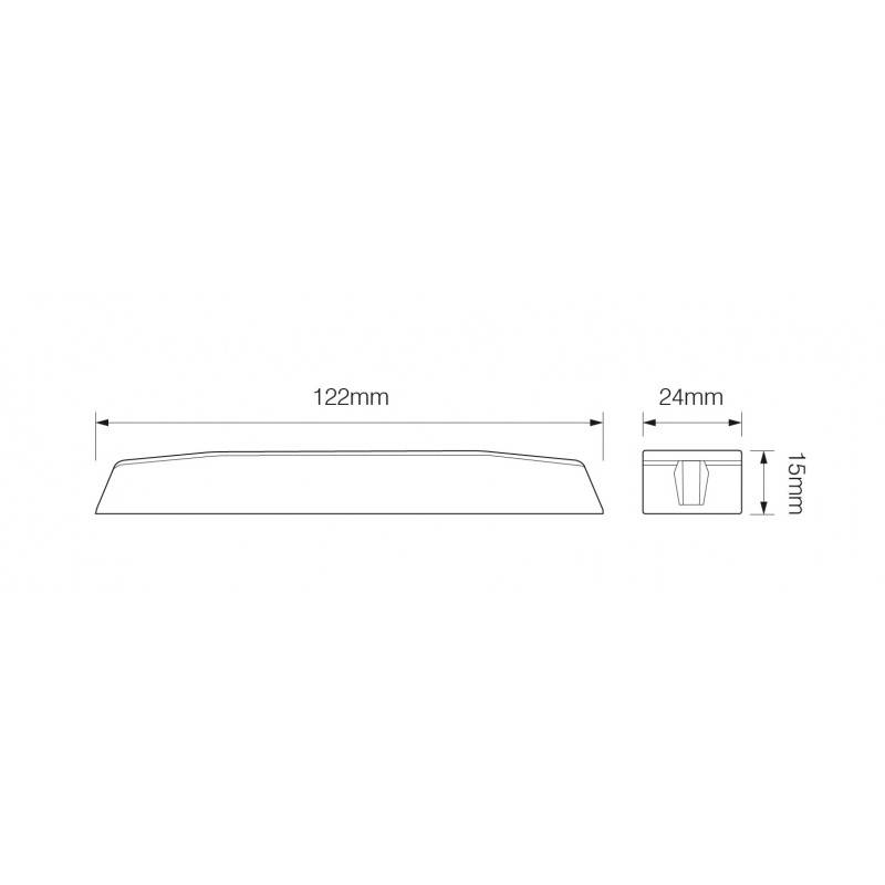 LED Blitzmodul, LED-Farbe Blau, 6 x 3 Watt LEDs, ECE R65
