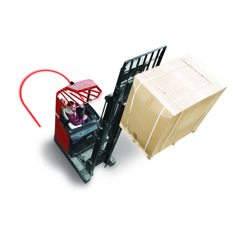 Warnzonenleuchte, roter Halbkreis, Gabelstapler, Hecksicherung