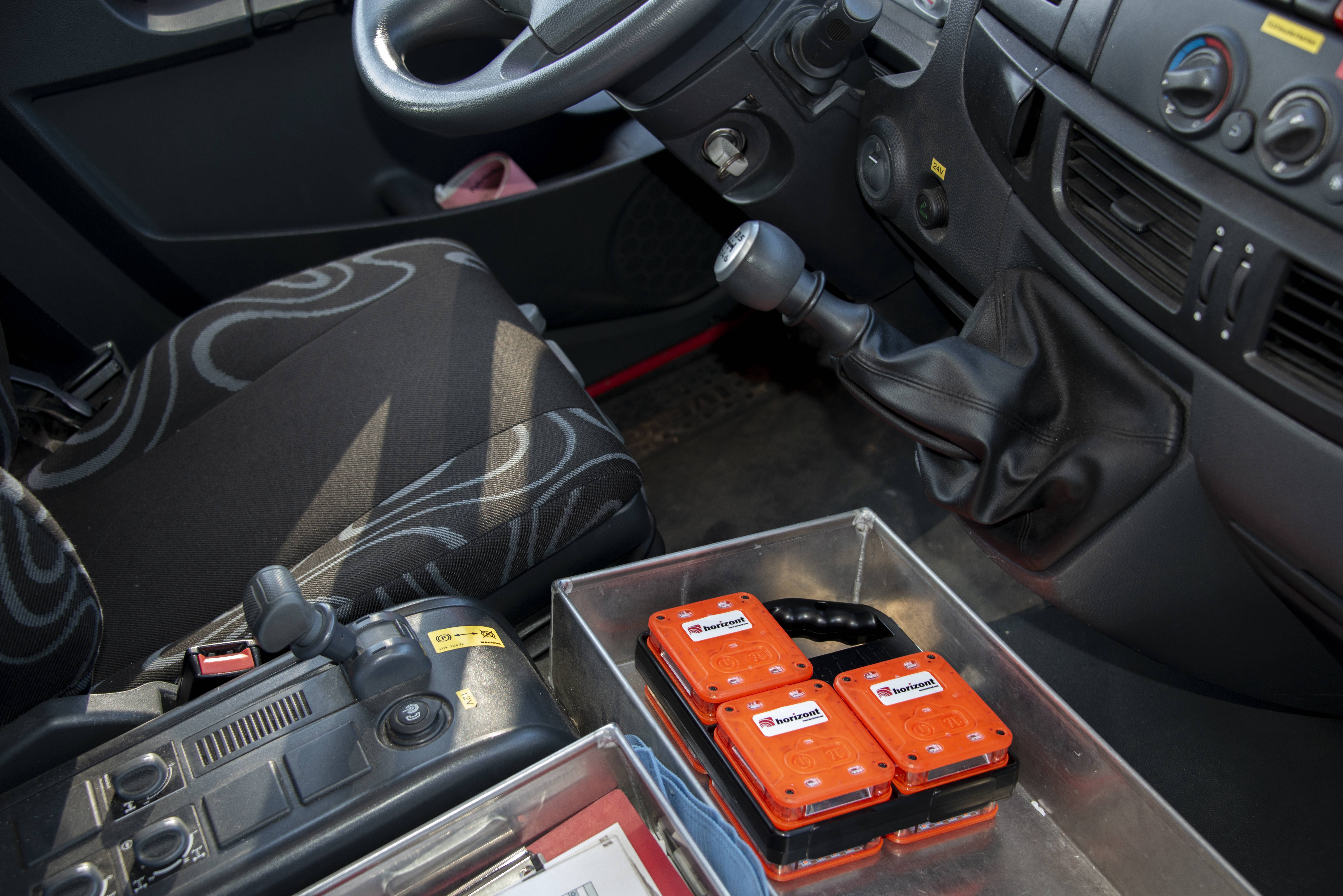 LED-Blitzleuchten-Schnellabsicherungsset, Lauflicht, baetz StreetFlash, Orange, 25260