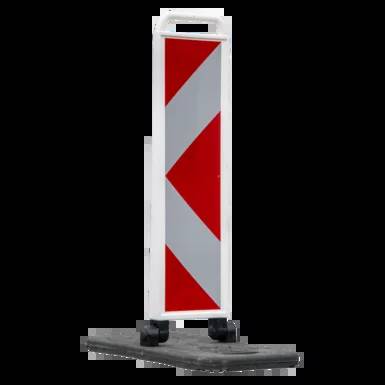 Klapp-Bake, BASt-geprüft, schwarz/weiß, Pfeilfolie, Folie RA2