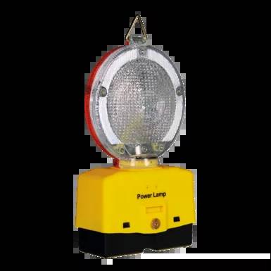 Baustellenleuchte, PowerLamp LED, Linse in rot / weiß (glasklar)